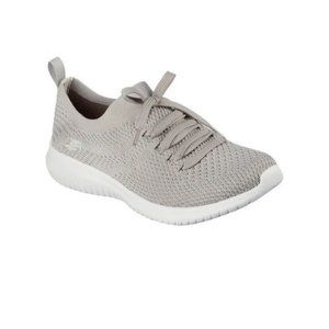 Skechers Ultra Flex Memory Foam Taupe Sneakers Tennis Shoes Women’s Size 8